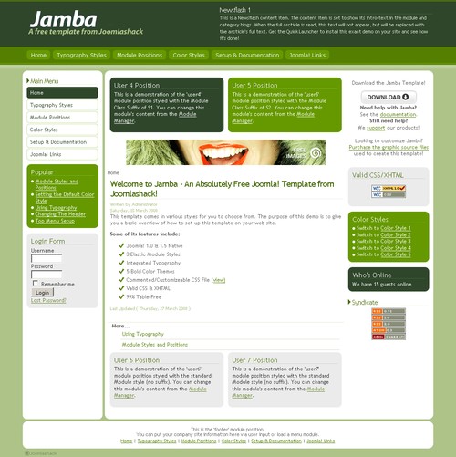 joomla-js-jamba-green