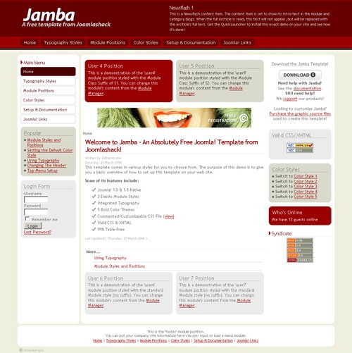 joomla-js-jamba-red